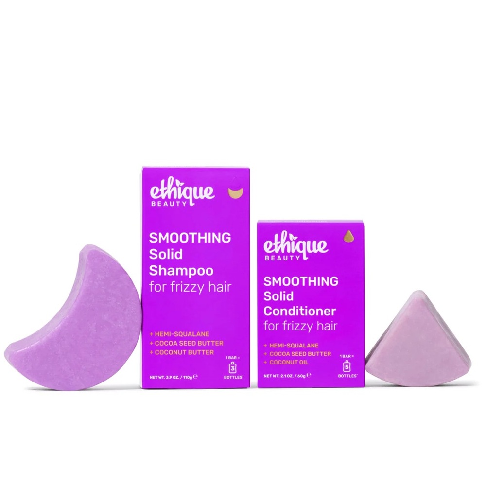 ethique beauty Smoothing Solid Shampoo & Conditioner Bar Bundle